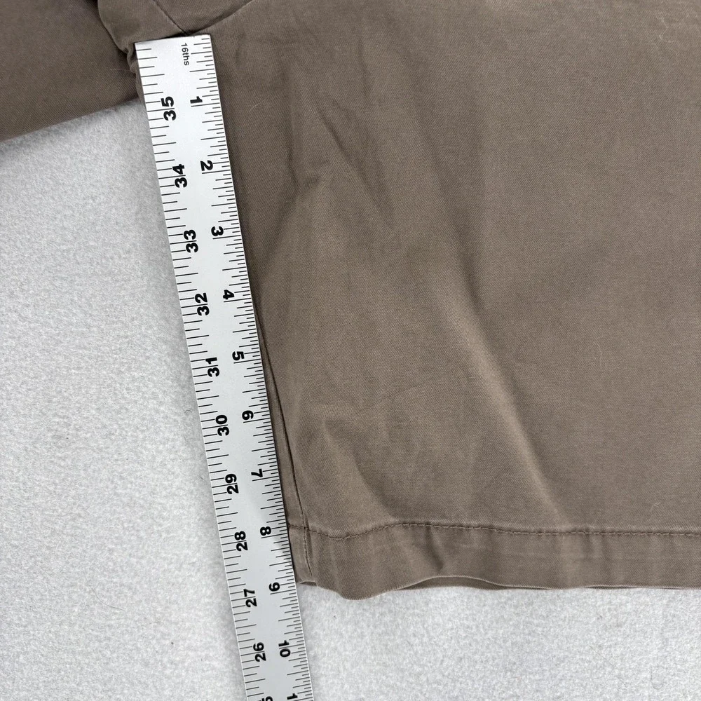 Banana Republic Lived-In Shorts Mens 38 Brown Chino Flat Front Stretch 9